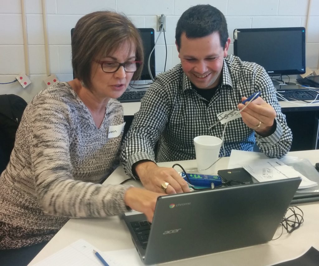 Teachers at the Strait regional district school board were surprised and intrigued to discover that contrary to their predictions, a standing cup of water will almost always be lower than the surrounding air.